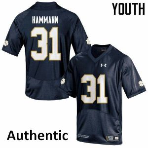 Authentic-Youth-31-Grant-Hammann-Notre-Dame-Fighting-Irish-College-Football-Jerseys-Sale-Navy