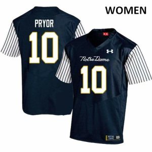 Women-10-Isaiah-Pryor-Notre-Dame-Fighting-Irish-College-Football-Jerseys-Sale-Alternate