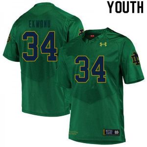 Youth-34-Osita-Ekwonu-Notre-Dame-Fighting-Irish-College-Football-Jerseys-Sale-Green